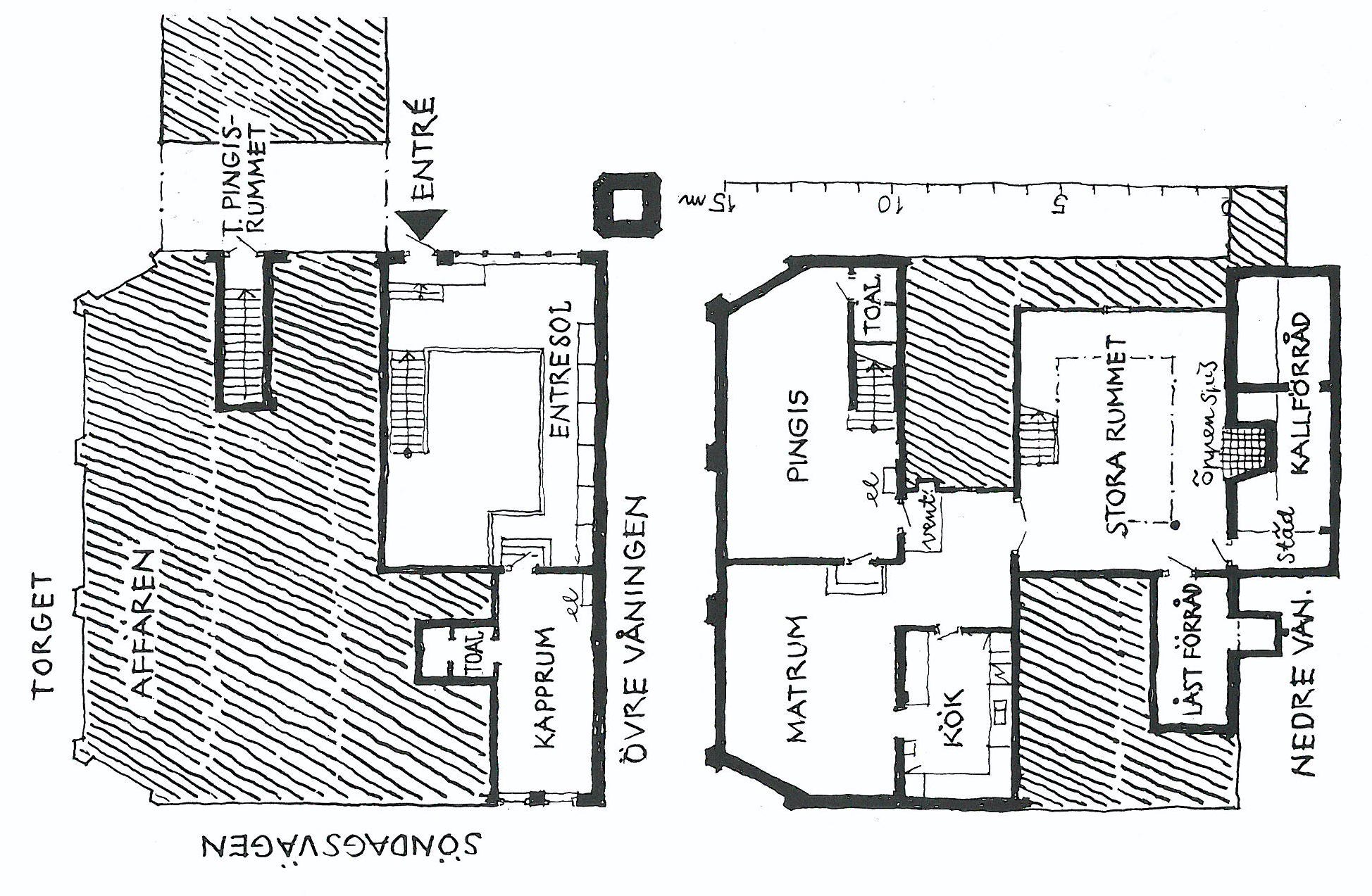 Planlösning för lokalen