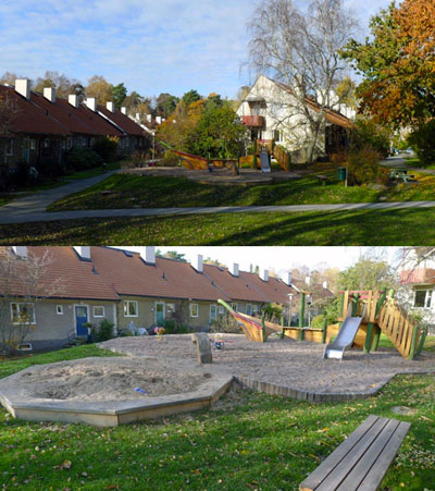 Två perspektiv på en lekplats